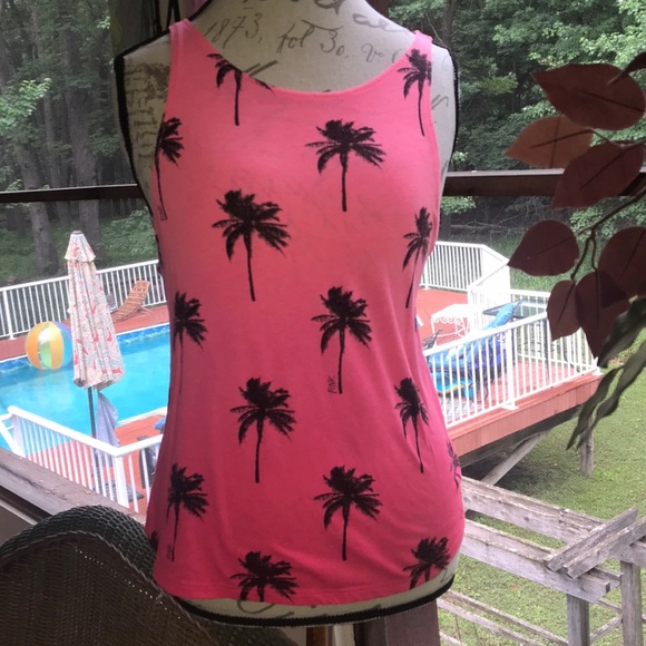PINK Victoria's Secret Tops - PINK VICTORIA’S SECRET PALM TREE TANK TOP XS